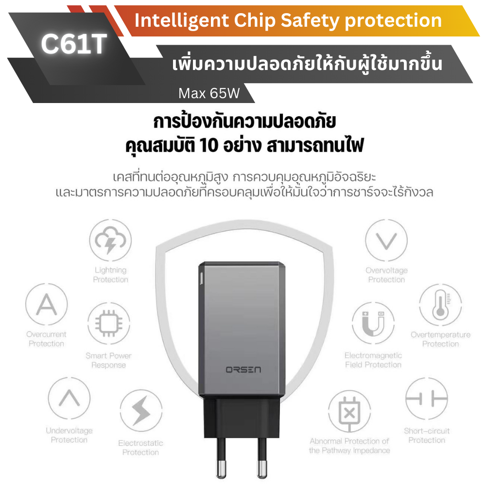 Combo Set! E14 Ultra Powerbank & C61T Adapter Super Fast Charge 65W สินค้าส่งฟรี!