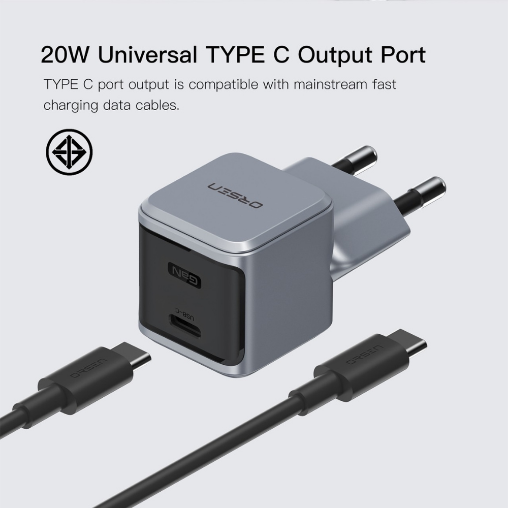 Adapter C23T GaN Super Fast Charge PD QC 20W
