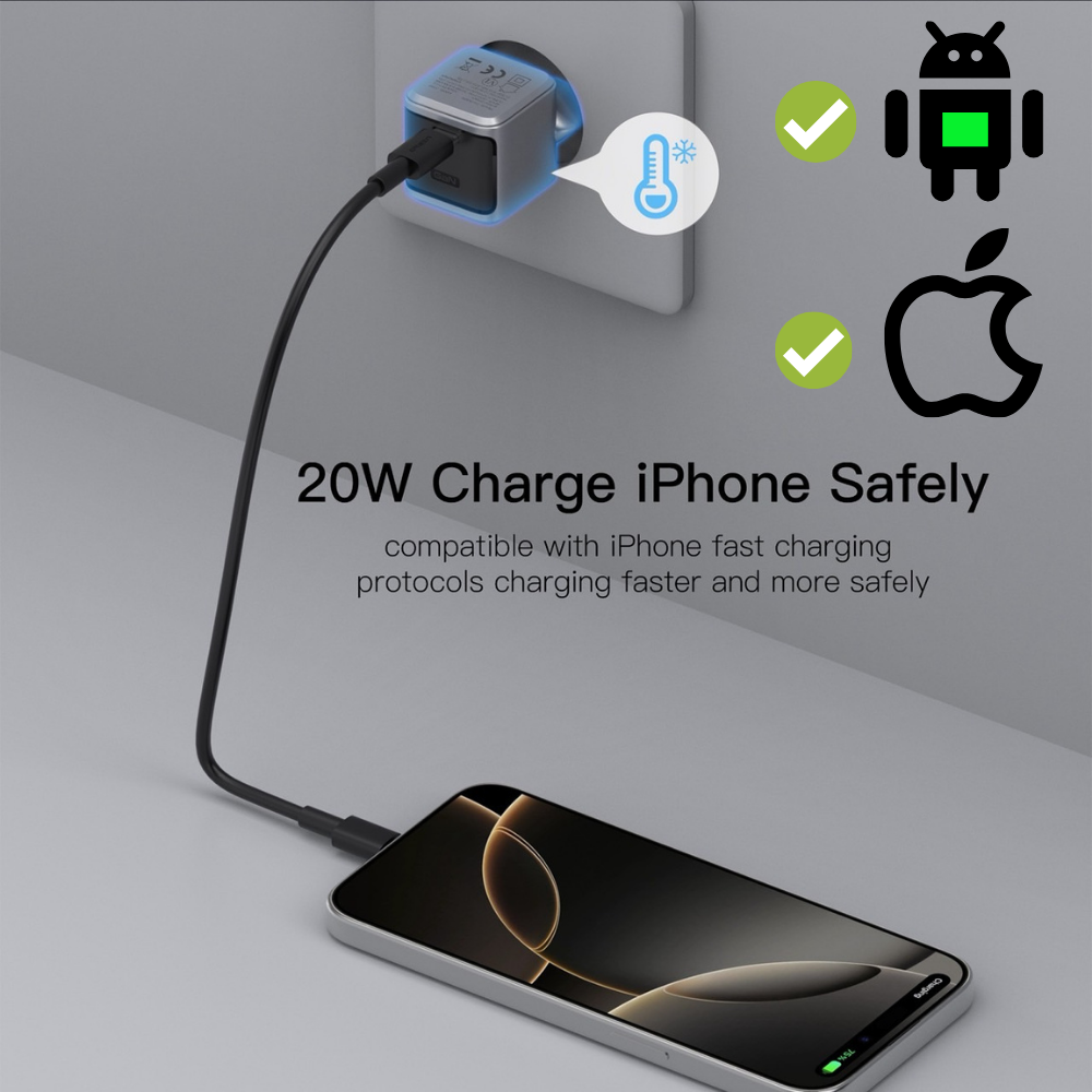 Adapter C23T GaN Super Fast Charge PD QC 20W