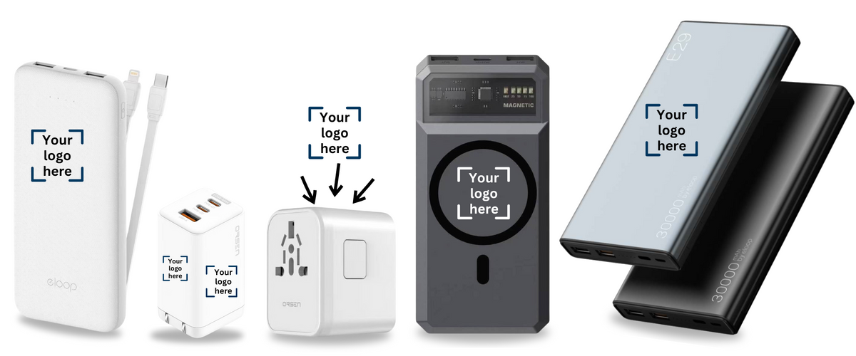 งานสกรีนโลโก้บน powerbank พาวเวอร์แบงค์ของพรีเมี่ยมแจกลูกค้า