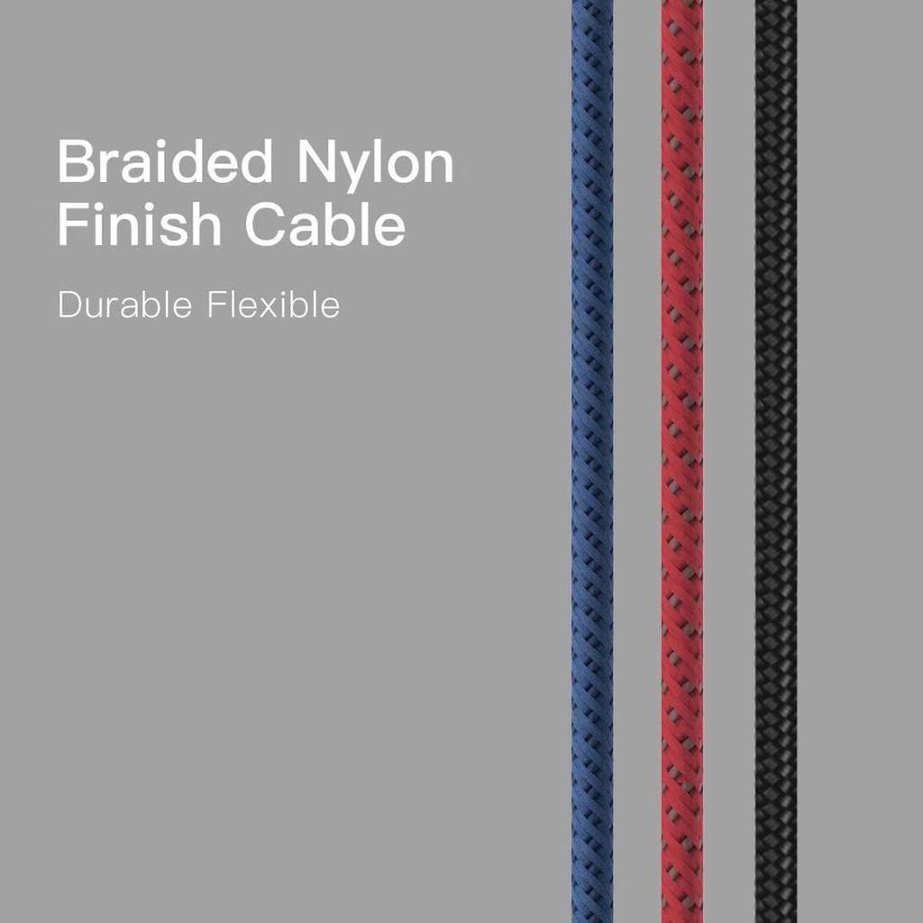 สายชาร์จ S9L สีดำ นํ้าเงิน แดง / Black, Blue, Red จัดส่งฟรี !