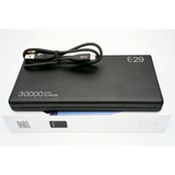 COMBO SET E29 30000 mAh สีดำ + Adapter EQ-24BUS แถมซอง & สายชาร์จ ส่งฟรี