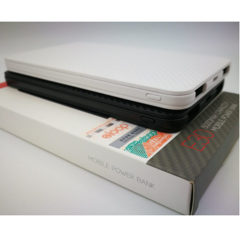 โปรโมชั่น! E30 5000 mAh สีดำ / Black 1 ชิ้น แถมสายชาร์จ ส่งฟรี!