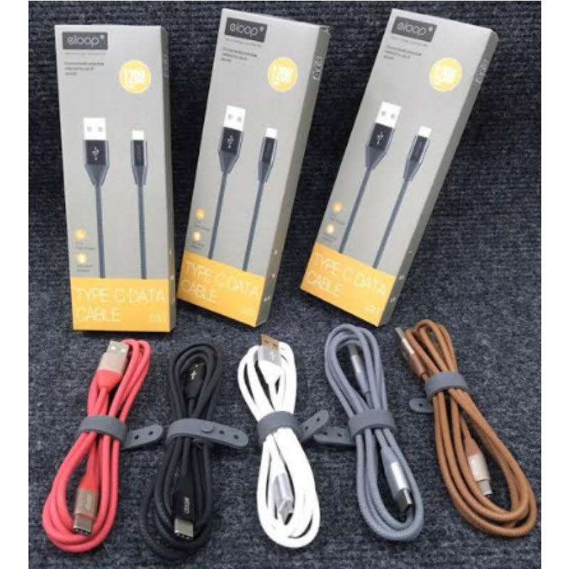 สาย Eloop S33 Type-C Data Cable ส่งฟรี EMS & Kerry Express!