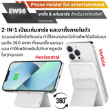 ใหม่ MagSafe! EW56 Magnetic Powerbank 7000mAh Fast charge PD 20W สีขาว White