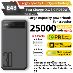 E43 25000mAh