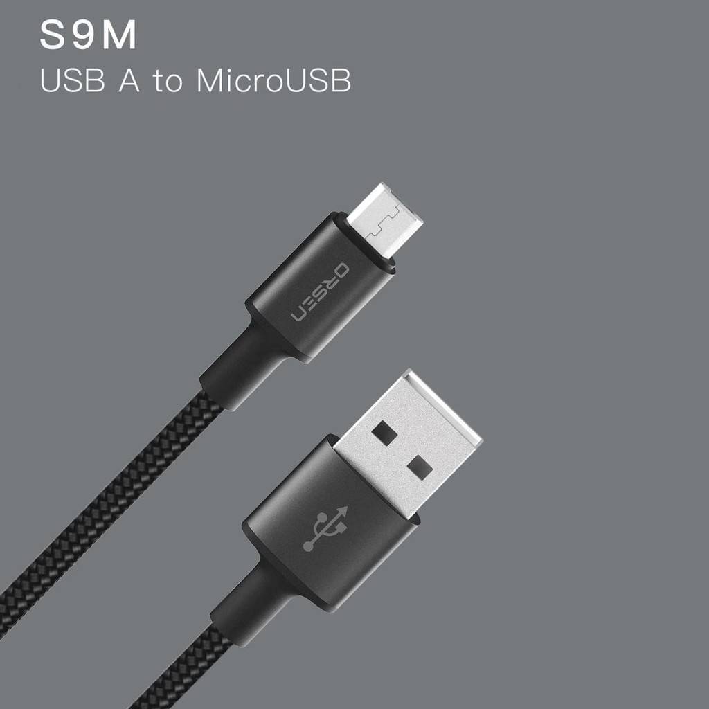 สายชาร์จ S9M สีดำ นํ้าเงิน แดง / Black, Blue, Red ส่งฟรี Kerry & Flash Express!