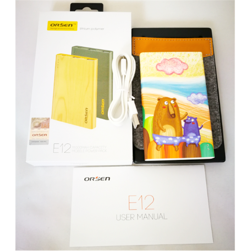 E12 11000 mAh ลายการ์ตูน_B แถมซอง สายชาร์จ & ส่งฟรี EMS / Kerry Express!