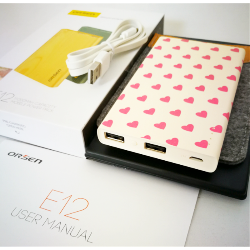 E12 11000 mAh ลายการ์ตูน_C แถมซอง สายชาร์จ & ส่งฟรี EMS / Kerry Express!