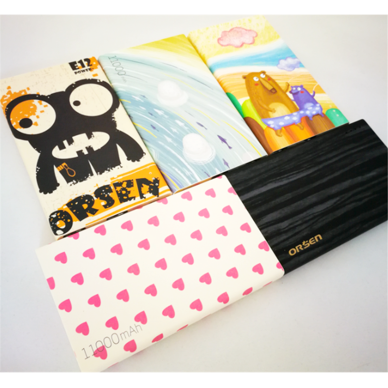 E12 11000 mAh ลายการ์ตูน_C แถมซอง สายชาร์จ & ส่งฟรี EMS / Kerry Express!