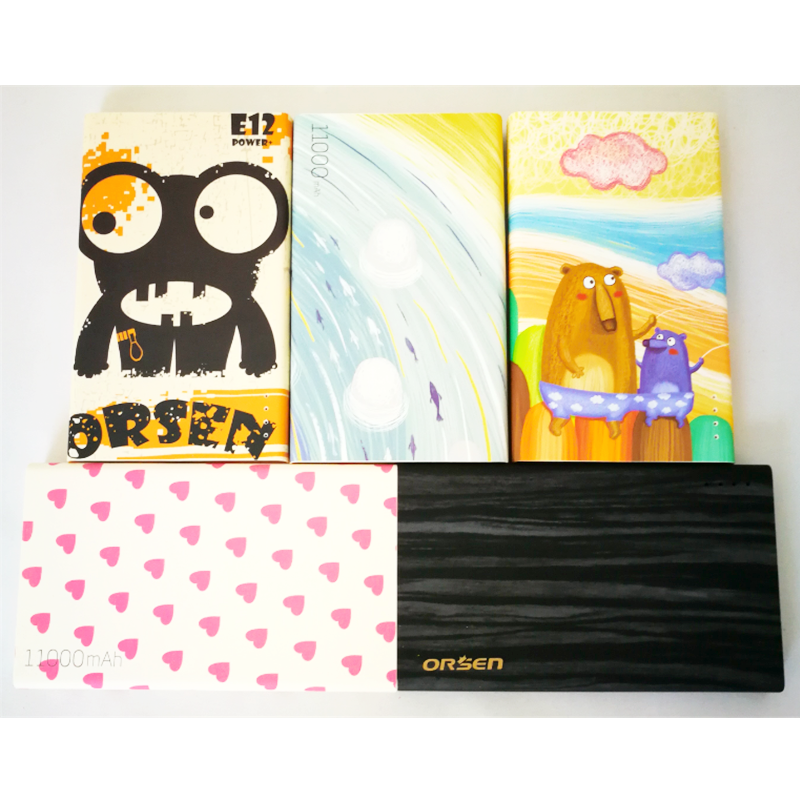 E12 11000 mAh ลายการ์ตูน_C แถมซอง สายชาร์จ & ส่งฟรี EMS / Kerry Express!