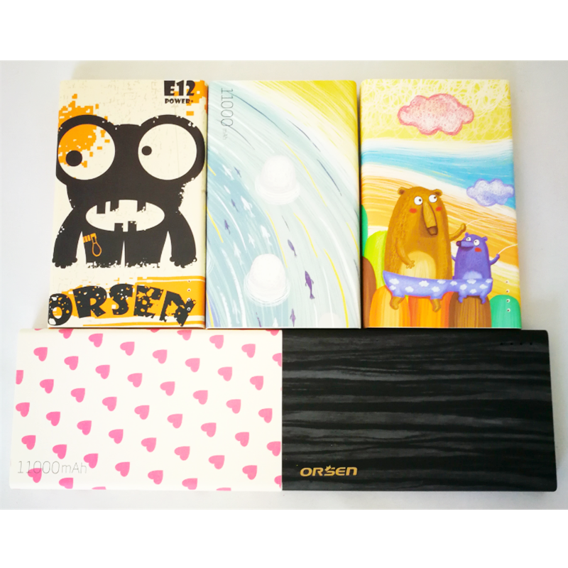 E12 11000 mAh ลายการ์ตูน_B แถมซอง สายชาร์จ & ส่งฟรี EMS / Kerry Express!