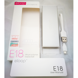 E18 4000 mAh สีเงิน / Silver แถมซอง สายชาร์จ & ส่งฟรี EMS / Kerry Express!