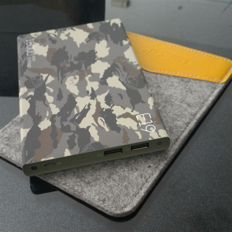 E19 18000mAh สีลายพราง / Camouflage แถมซอง สายชาร์จ & ส่งฟรี Kerry Express