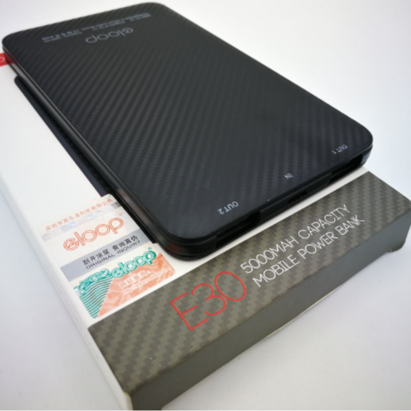 โปรโมชั่น! E30 5000 mAh สีดำ / Black 1 ชิ้น แถมสายชาร์จ ส่งฟรี!