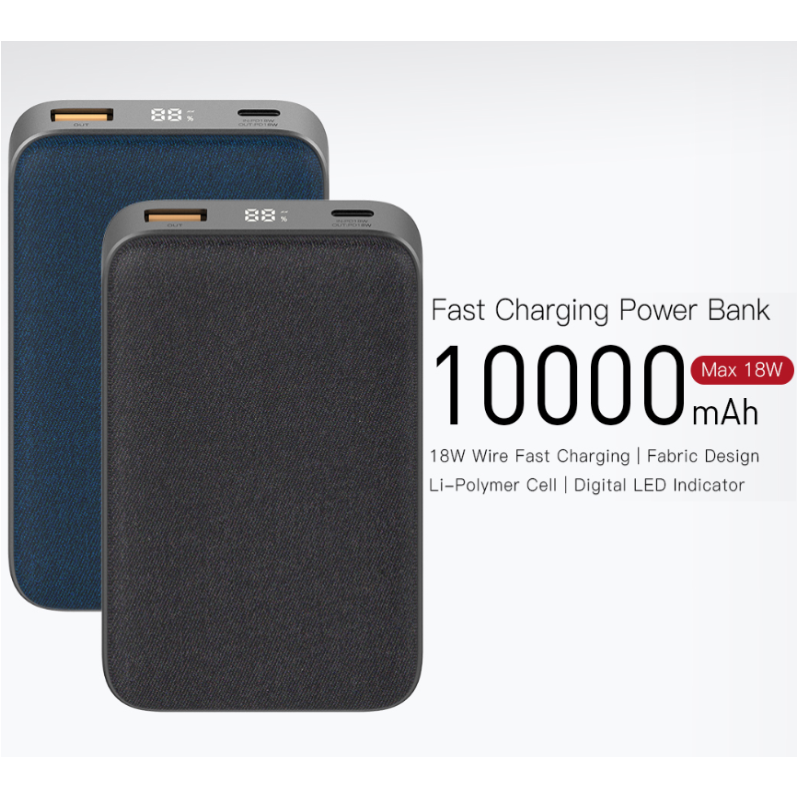 ใหม่! E33 10000 mAh สีดำ / Black แถมซอง & สายชาร์จ ส่งฟรี Kerry Express & EMS!