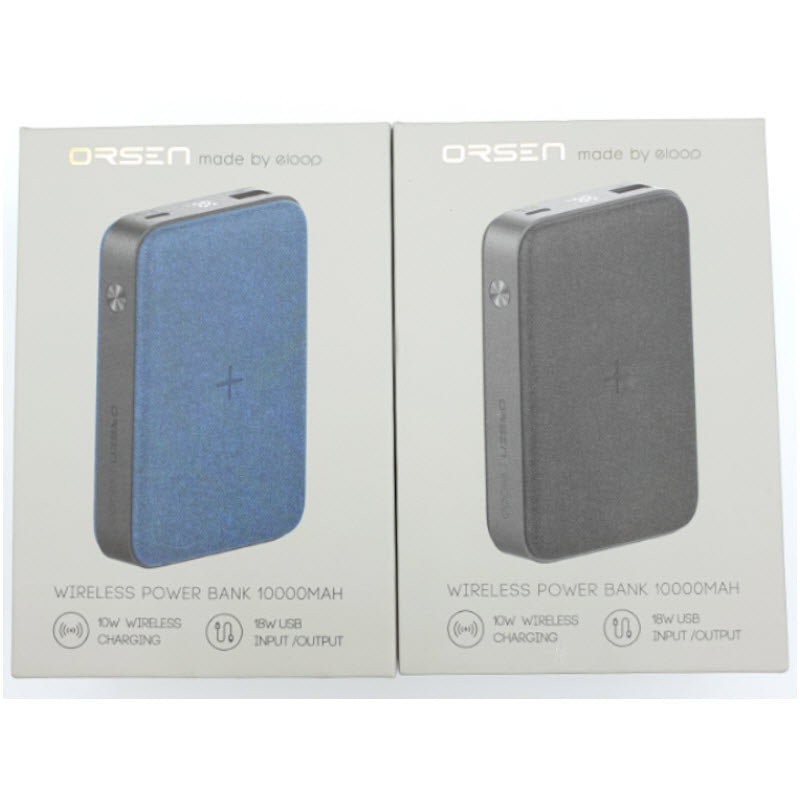 EW35 Powerbank 10000mAh Fast Charge QC3.0 PD 20W สีนํ้าเงิน / Blue จัดส่งฟรี!