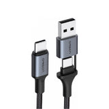 สาย Eloop S8 2-in-1 USB-A & Type C Super Fast Charge QC 4.0 / PD 100W ส่งฟรี !
