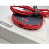 ใหม่! W2 Wiresless Power bank สีแดง / Red แถมซอง & สายชาร์จ ส่งฟรี!